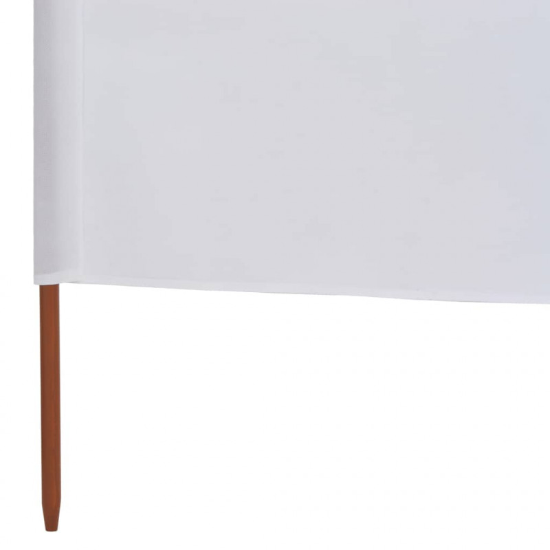 Parawan 9-skrzydłowy z tkaniny, 1200x160 cm, piaskowa biel
