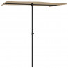 Parasol ogrodowy na aluminiowym słupku, 180x110 cm, taupe