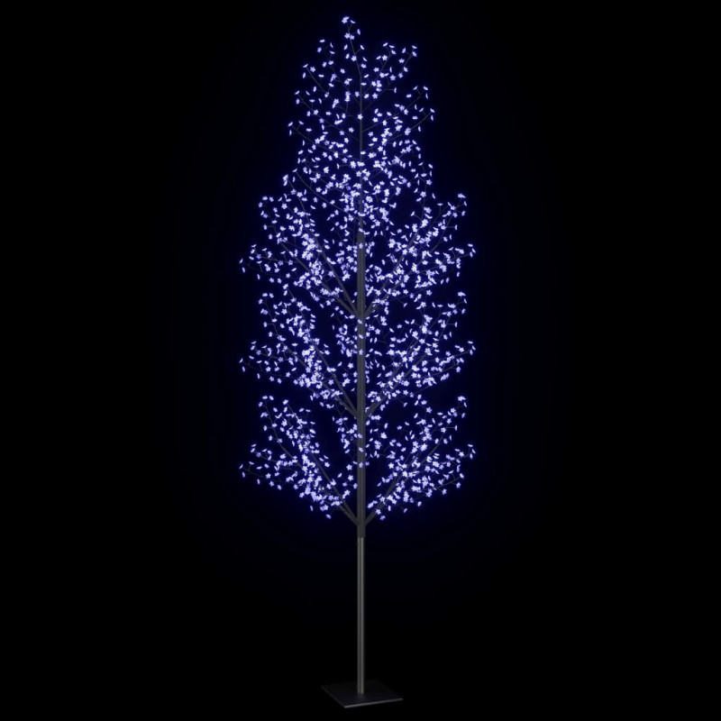 Drzewko świecące na niebiesko, 1200 LED, kwiat wiśni, 400 cm