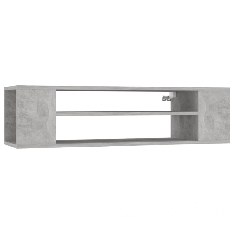 Wisząca szafka TV, szarość betonu, 100x30x26,5 cm