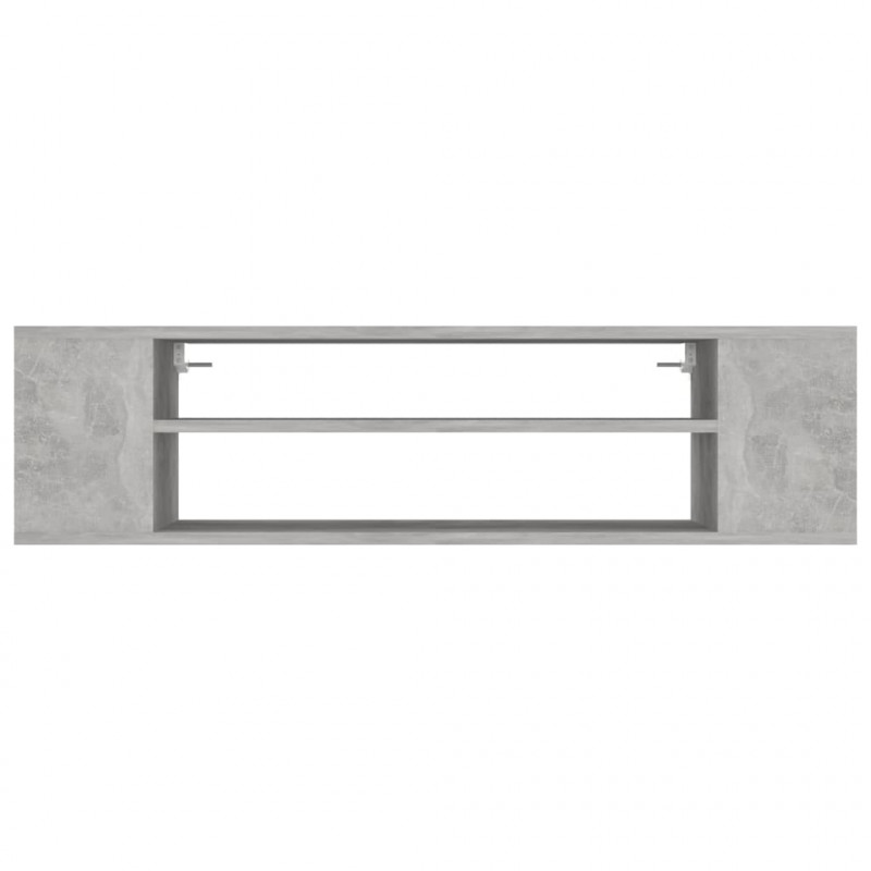 Wisząca szafka TV, szarość betonu, 100x30x26,5 cm