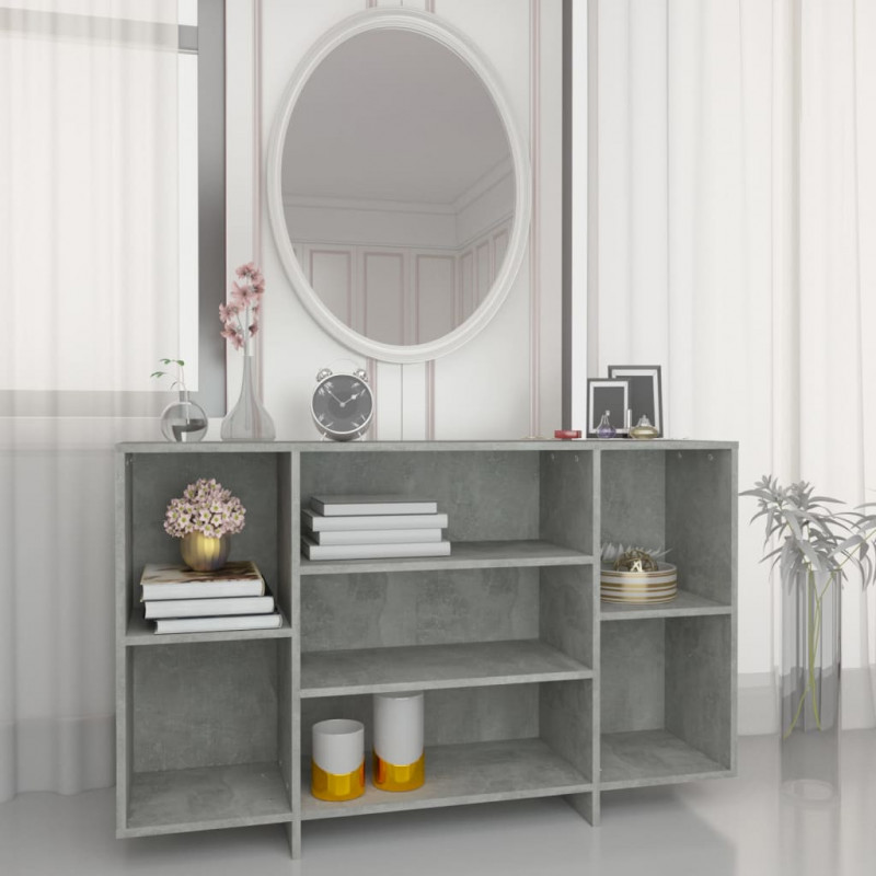 Szafka, szarość betonu, 120x30x75 cm, materiał drewnopochodny