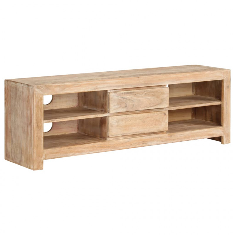 Szafka pod TV, drewno akacjowe, 120 x 30 x 40 cm, jasnobrązowa