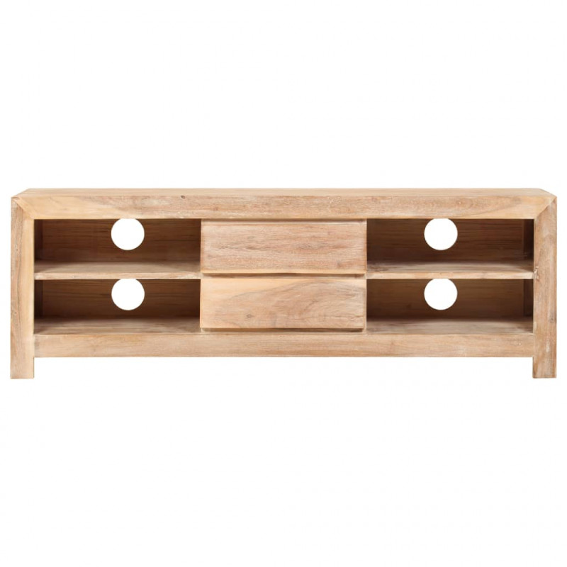 Szafka pod TV, drewno akacjowe, 120 x 30 x 40 cm, jasnobrązowa