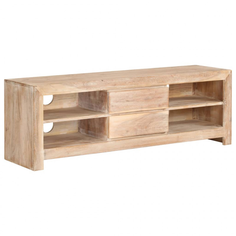 Szafka pod TV, drewno akacjowe, 120 x 30 x 40 cm, jasnobrązowa