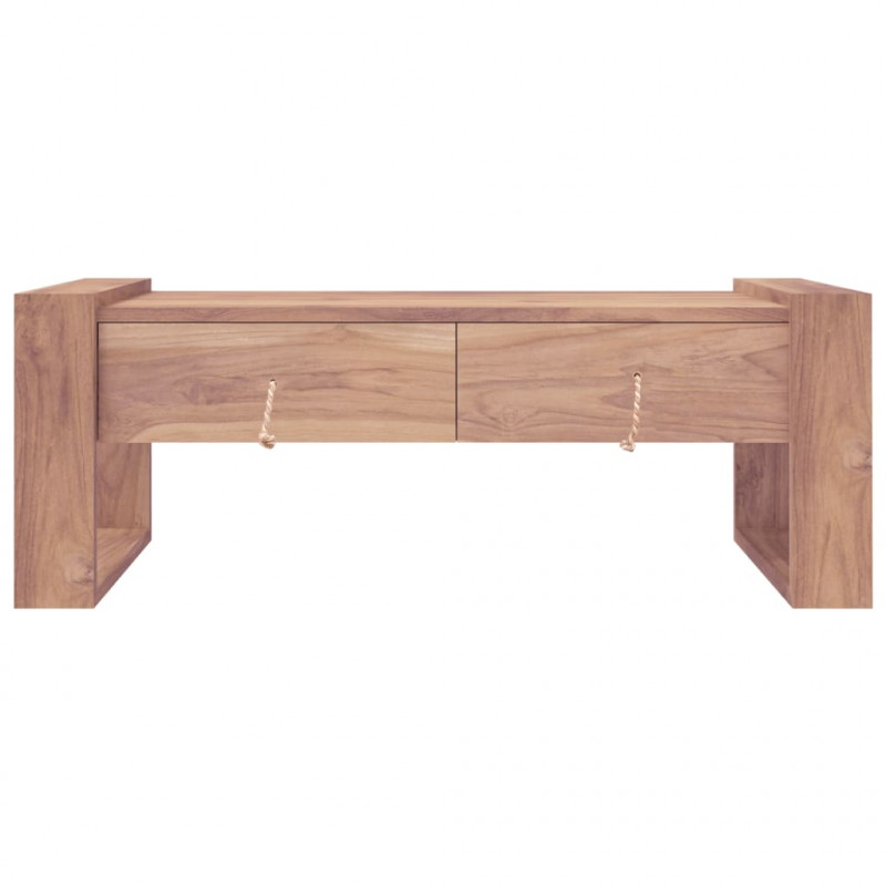 Stolik kawowy, 110 x 60 x 40 cm, lite drewno tekowe