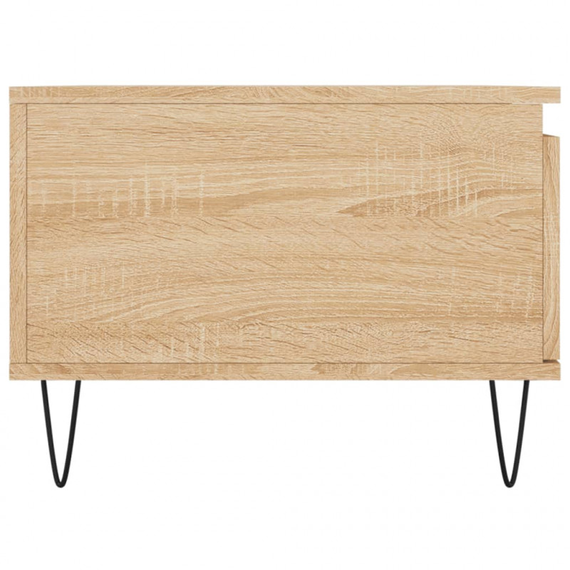 Stolik kawowy, dąb sonoma 90x50x36,5 cm materiał drewnopochodny