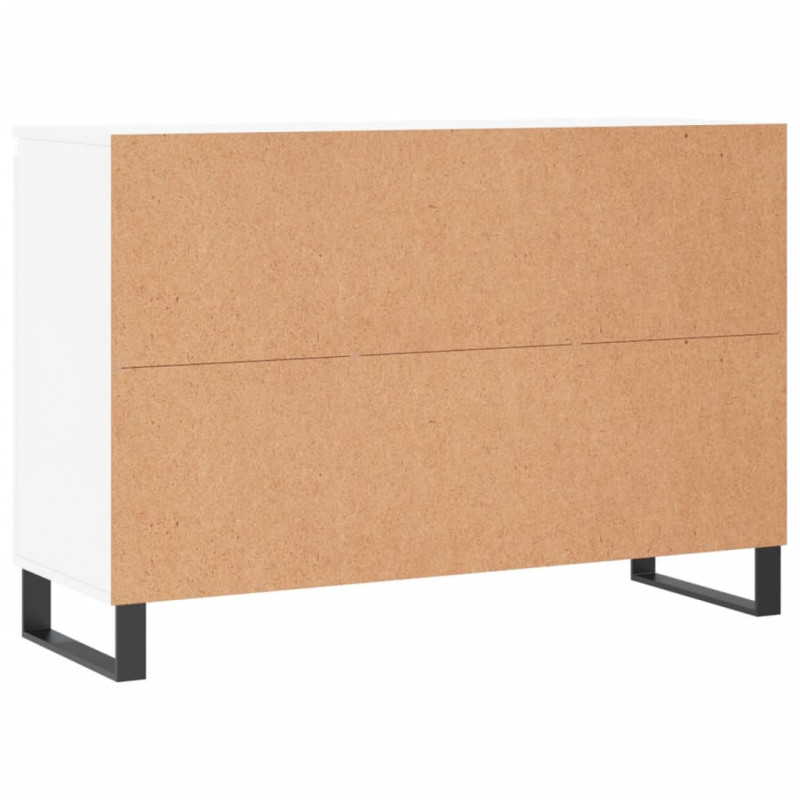 Szafka, biała, połysk, 104x35x70 cm, materiał drewnopochodny