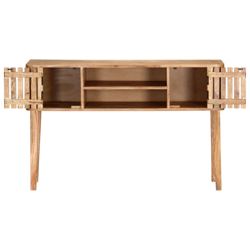 Stolik konsolowy, 120 x 35 x 76 cm, lite drewno akacjowe