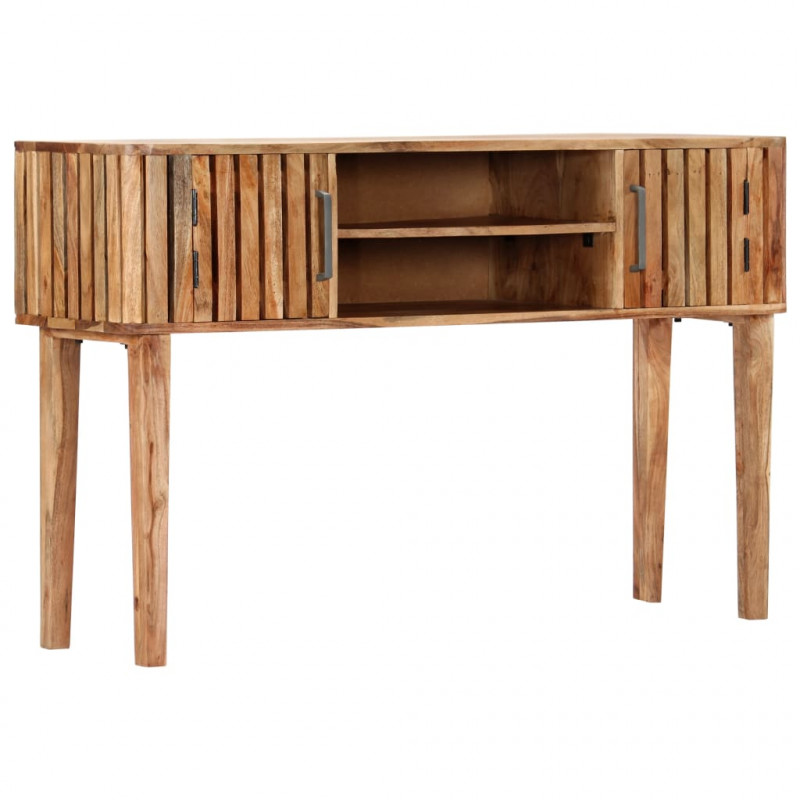 Stolik konsolowy, 120 x 35 x 76 cm, lite drewno akacjowe