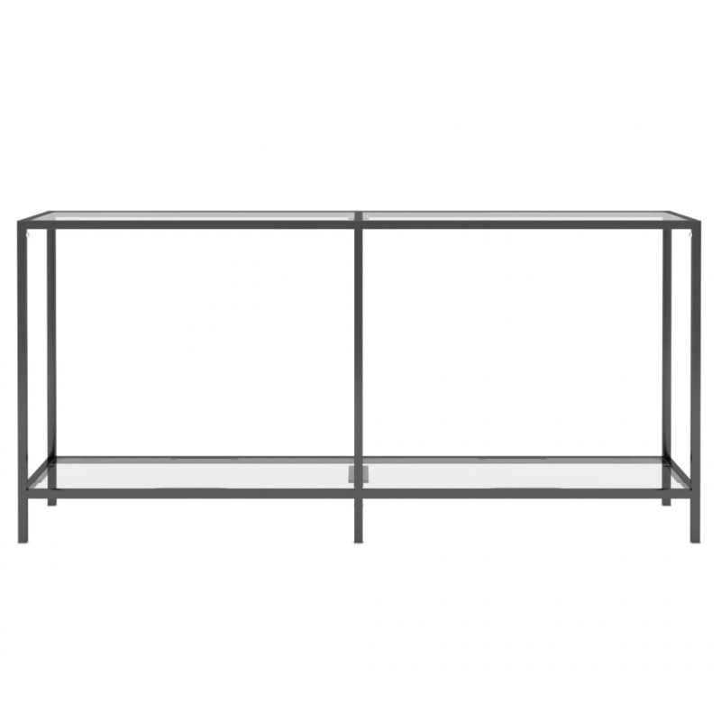 Stolik konsolowy, przezroczysty, 160x35x75,5cm, szkło hartowane