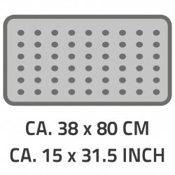 RIDDER Antypoślizgowa mata do wanny Playa, 80 x 38 cm, czarna, 68310