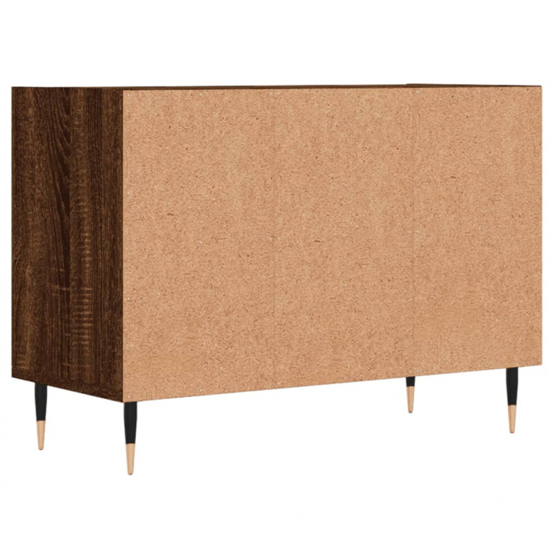 Szafka pod TV, brązowy dąb, 69,5x30x50 cm
