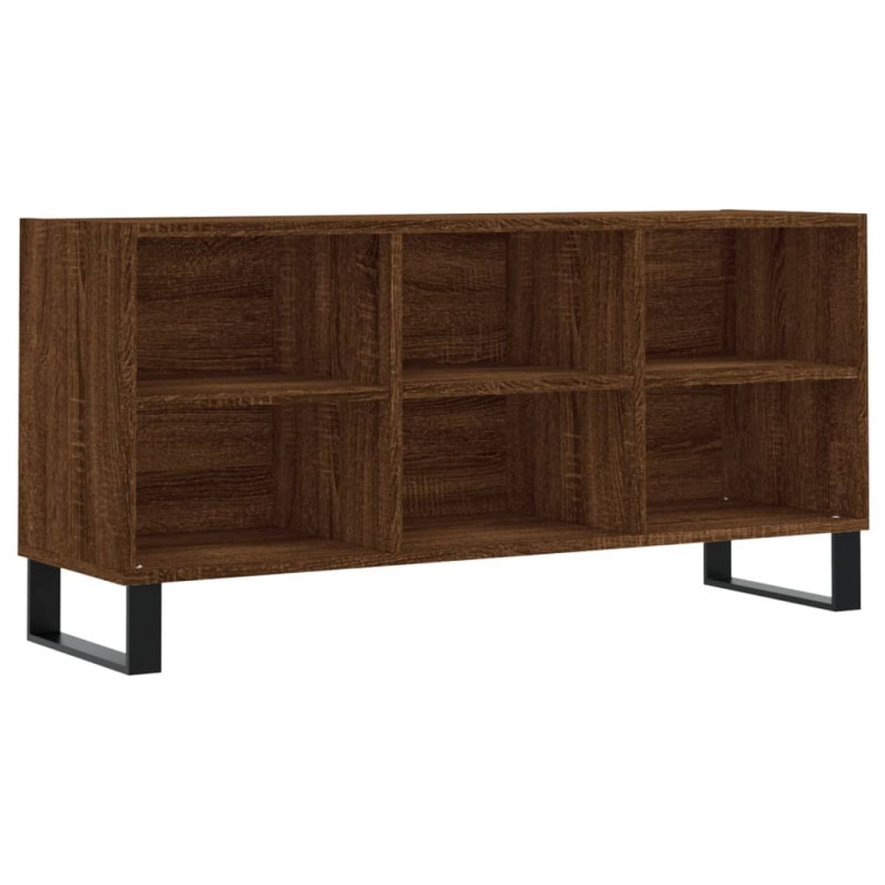 Szafka pod TV, brązowy dąb, 103,5x30x50 cm