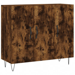 Szafka, przydymiony dąb, 90x34x80 cm, materiał drewnopochodny