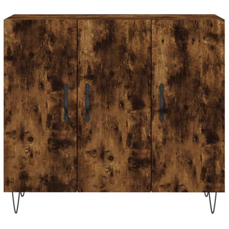 Szafka, przydymiony dąb, 90x34x80 cm, materiał drewnopochodny