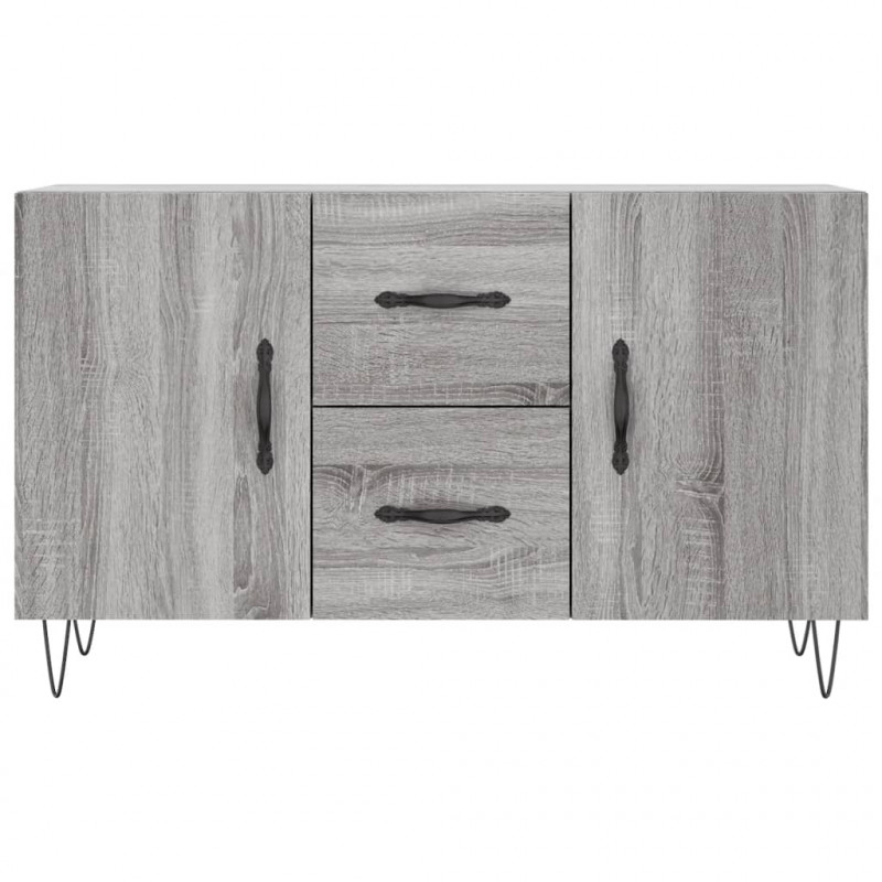 Komoda, szary dąb sonoma, 100x36x60 cm, materiał drewnopochodny