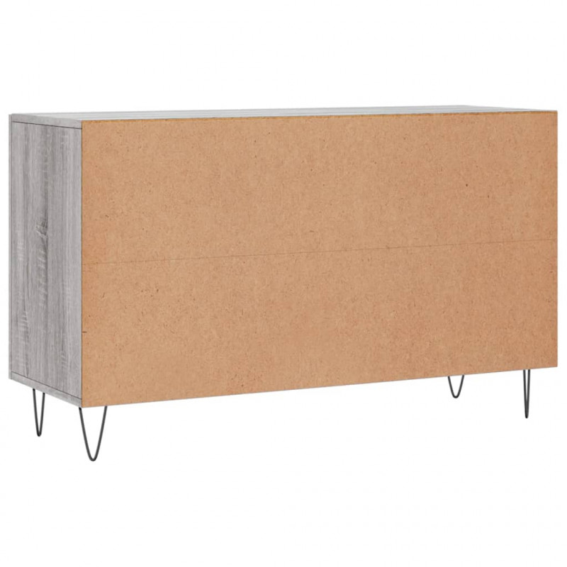 Komoda, szary dąb sonoma, 100x36x60 cm, materiał drewnopochodny
