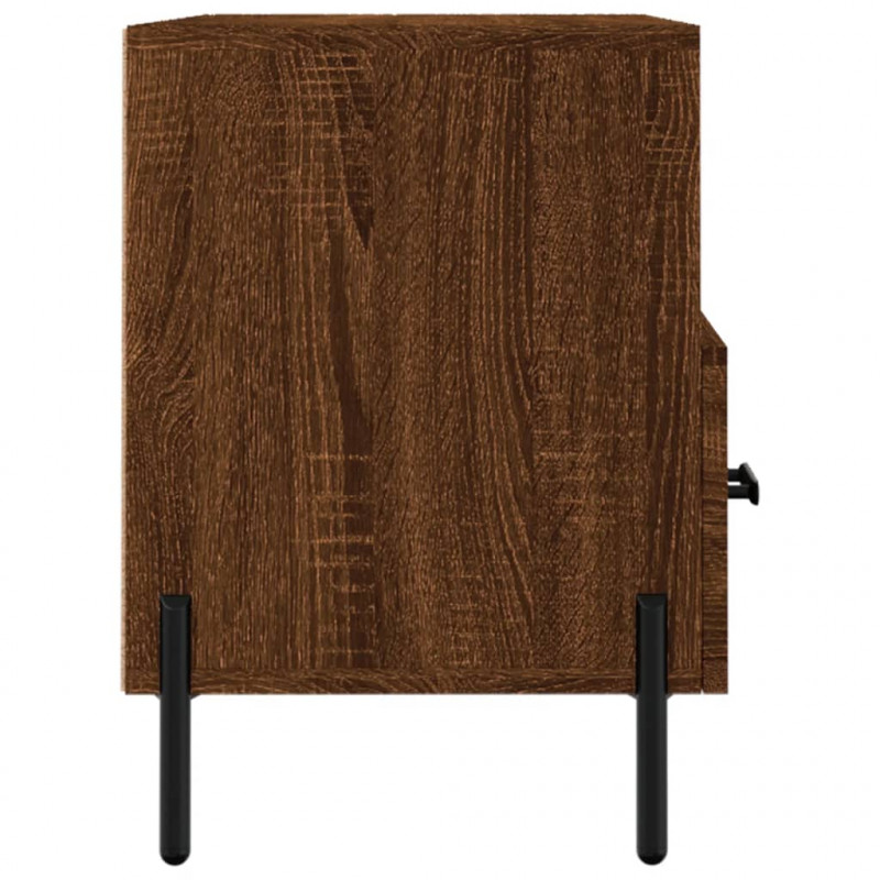 Szafka pod telewizor, brązowy dąb, 80x36x50 cm