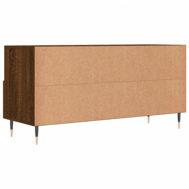 Szafka pod TV, brązowy dąb, 102x36x50 cm