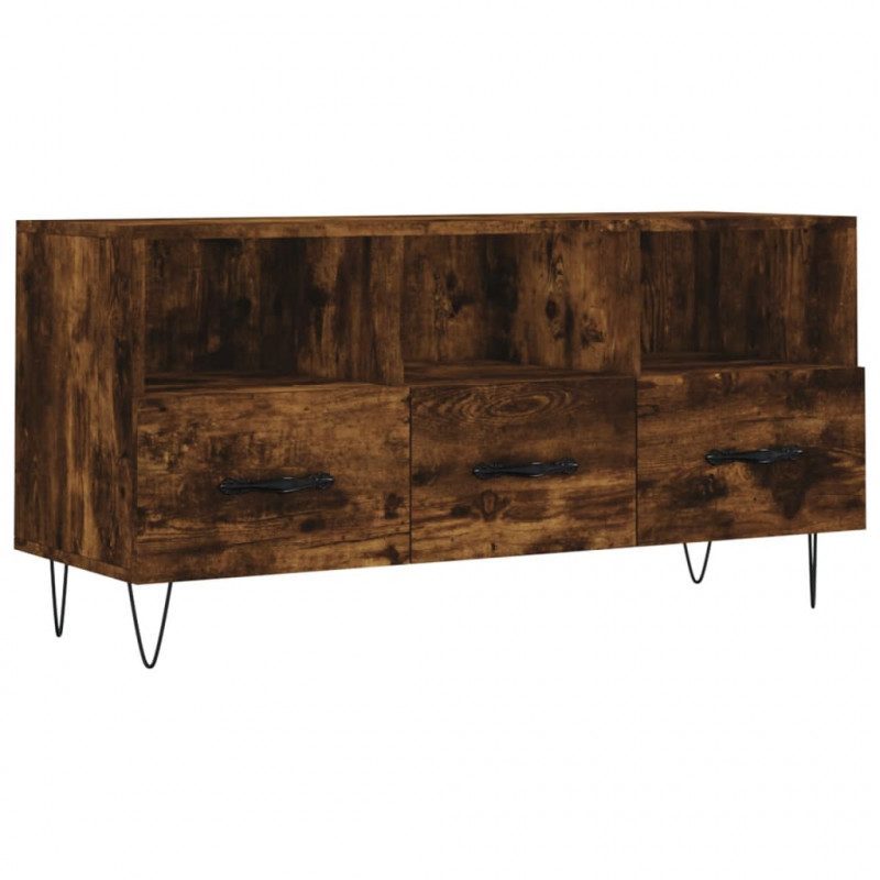 Szafka pod TV, przydymiony dąb, 102x36x50 cm