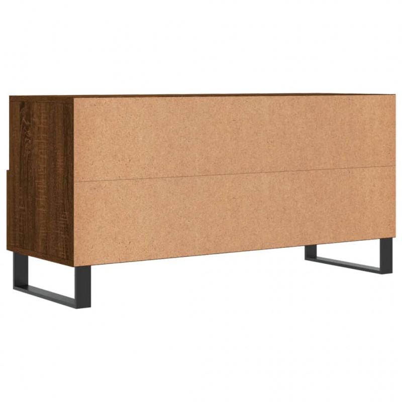 Szafka pod TV, brązowy dąb, 102x36x50 cm