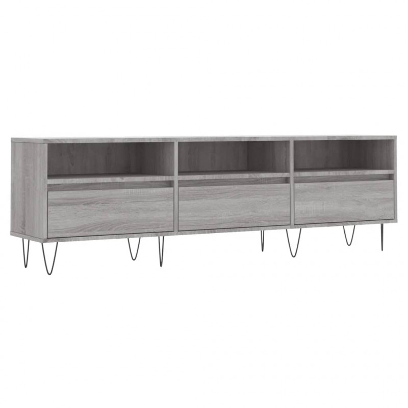 Szafka pod TV, szary dąb sonoma, 150x30x44,5 cm