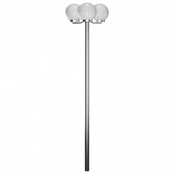 Lampa ogrodowa na słupku, 3 kule, 220 cm