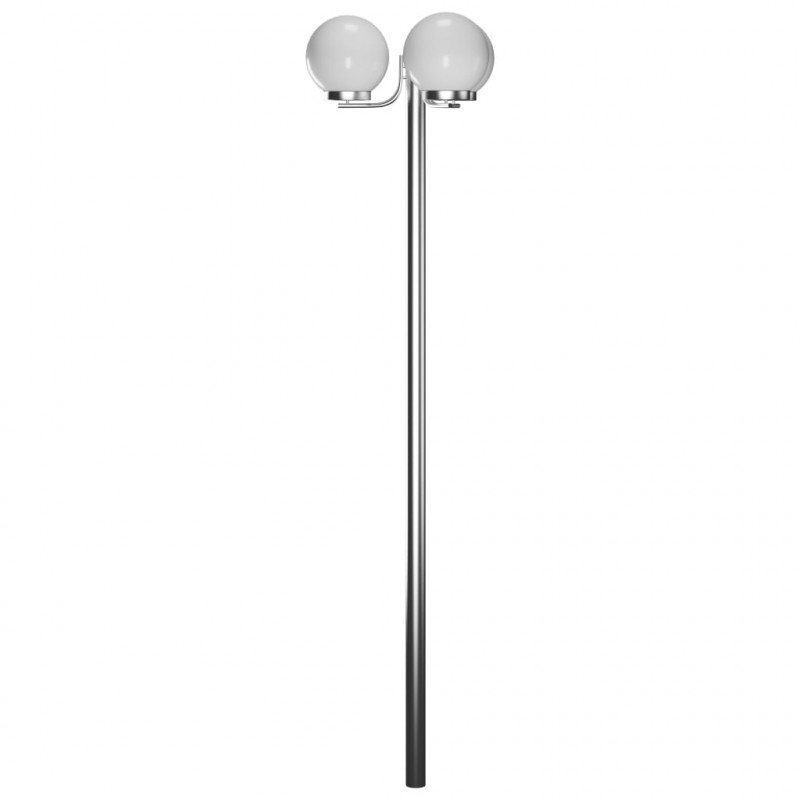 Lampa ogrodowa na słupku, 3 kule, 220 cm