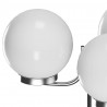 Lampa ogrodowa na słupku, 3 kule, 220 cm