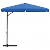 Parasol ogrodowy na stalowym słupku, 300 cm, niebieski