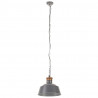 Industrialna lampa wisząca, 32 cm, szara, E27