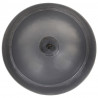 Industrialna lampa wisząca, 32 cm, szara, E27