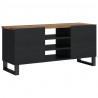Szafka RTV, 100x33x46 cm, mango i materiał drewnopochodny