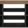 Szafka RTV, 100x33x46 cm, mango i materiał drewnopochodny