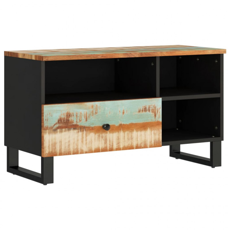 Szafka pod TV, 80x33x46 cm, drewno i materiał drewnopochodny
