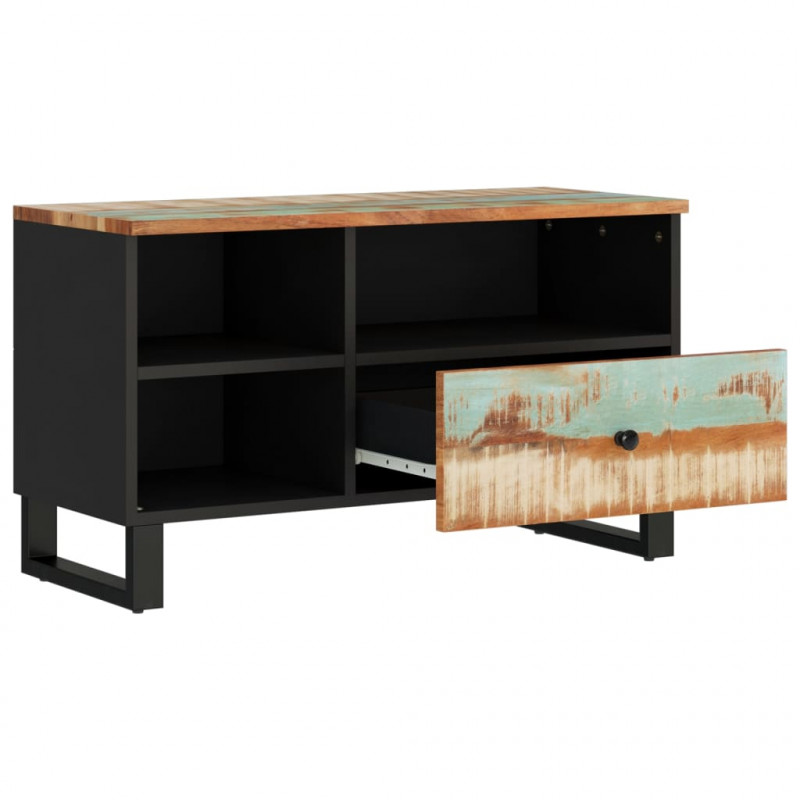 Szafka pod TV, 80x33x46 cm, drewno i materiał drewnopochodny