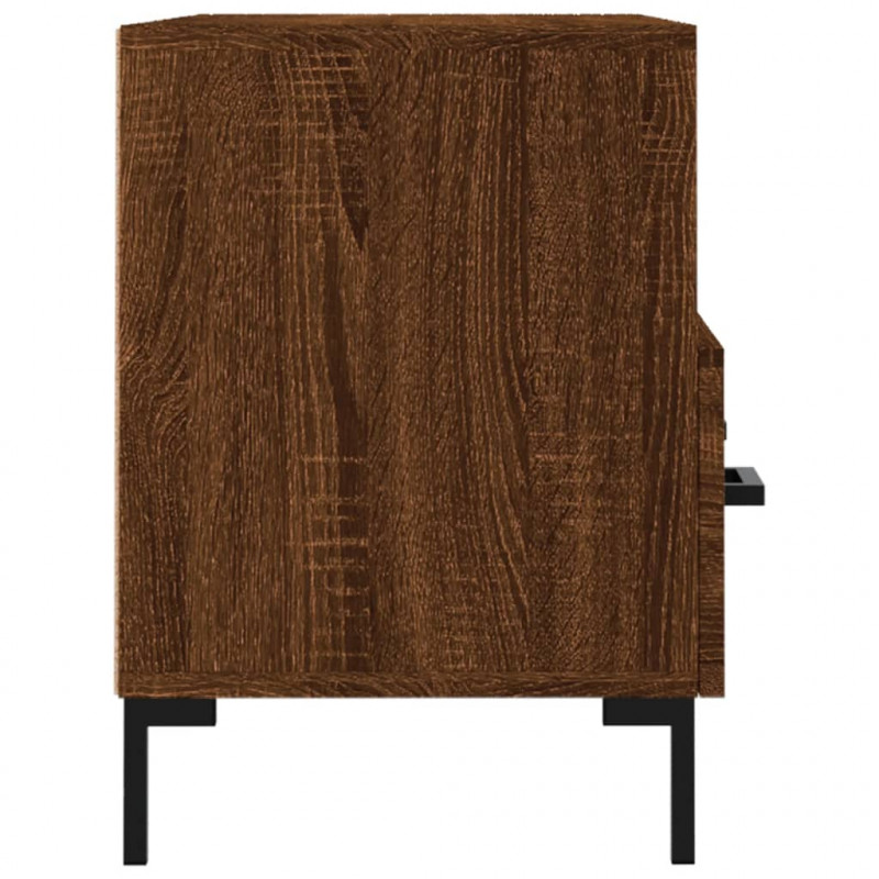 Szafka pod telewizor, brązowy dąb, 80x36x50 cm