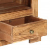 Szafka pod TV z litego drewna akacjowego, 110x30x40 cm, brązowa