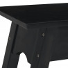 Stolik konsolowy, czarny, 110x30x75 cm, lite drewno mahoniowe