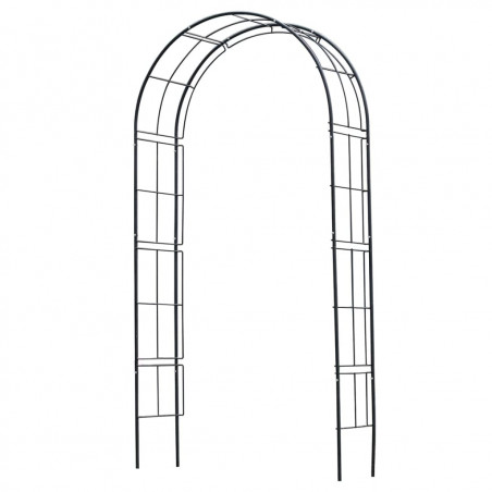 Nature Łuk ogrodowy, metalowy, 229 x 38 x 113 cm, czarny