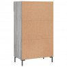 Szafka na buty, szary dąb sonoma, 60x35x105 cm
