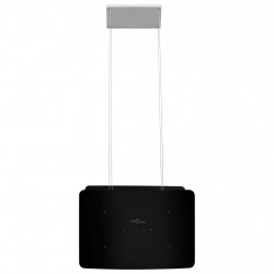 Wiszący okap nad wyspę, dotykowy, LCD, szkło hartowane