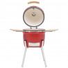 Ceramiczny grill Kamado z wędzarnią, 81 cm