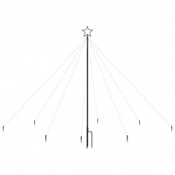 Choinka z lampek, wewn./zewn., 400 kolorowych diod LED, 2,5 m