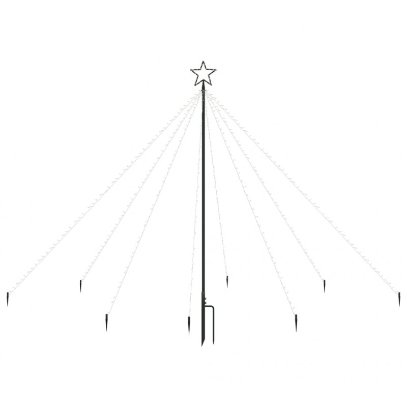 Choinka z lampek, wewn./zewn., 400 kolorowych diod LED, 2,5 m