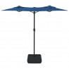 Podwójny parasol ogrodowy, niebieski, 316x240 cm