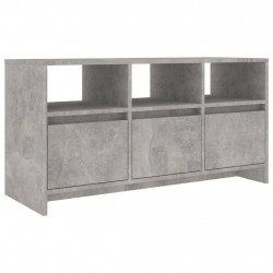 Szafka pod TV, szarość betonu, 102x37,5x52,5 cm