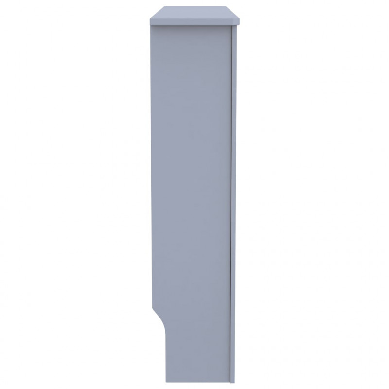 Osłona na kaloryfer, antracytowa, 112x19x81,5 cm, MDF
