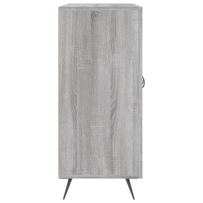 Szafka, szary dąb sonoma, 90x34x80 cm, materiał drewnopochodny